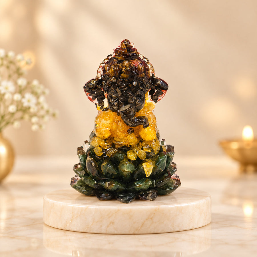 Money Magnet Crystal Ganesha