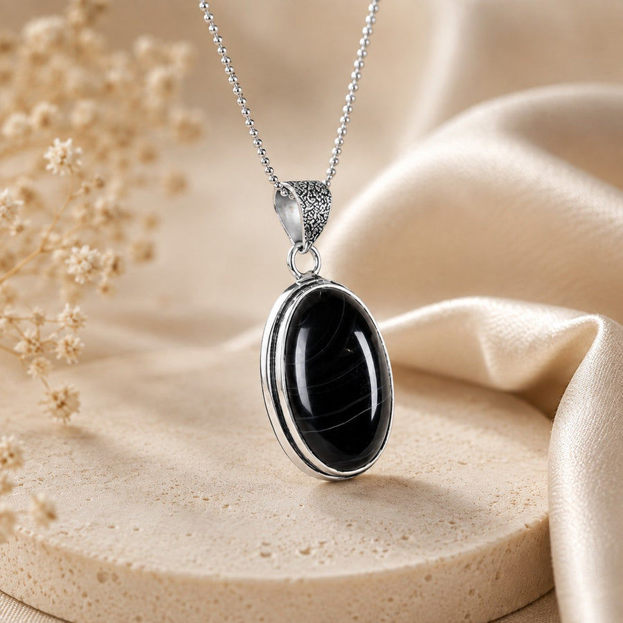Black Obsidian Pendant