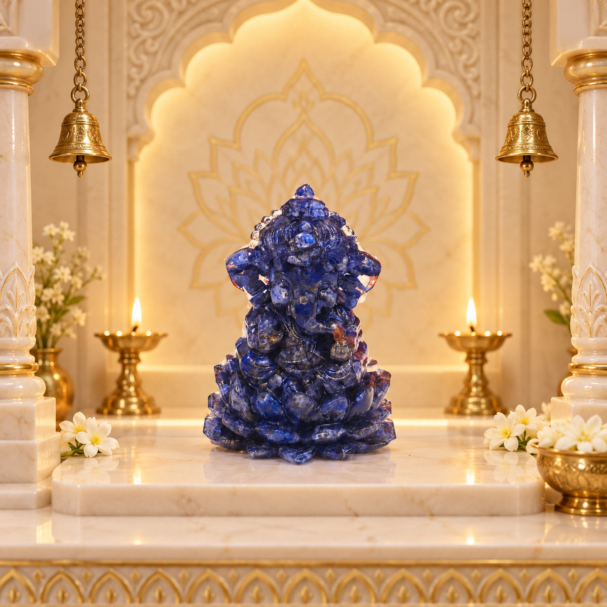 Lapis Lazuli Crystal Ganesha