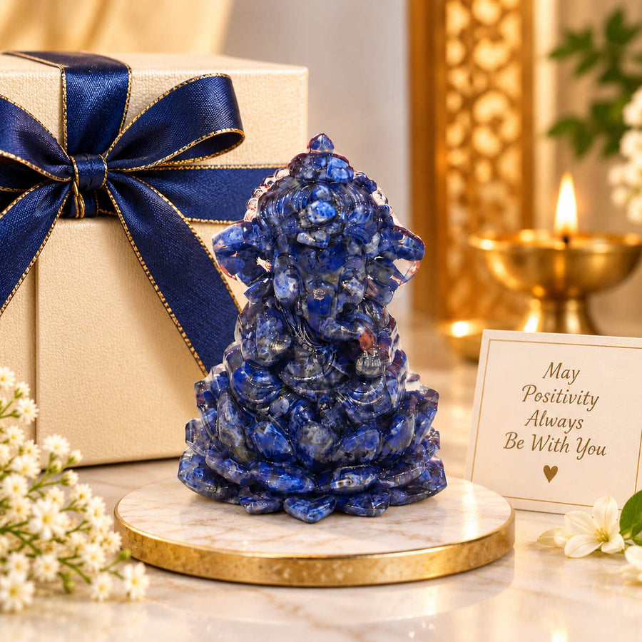 Lapis Lazuli Crystal Ganesha