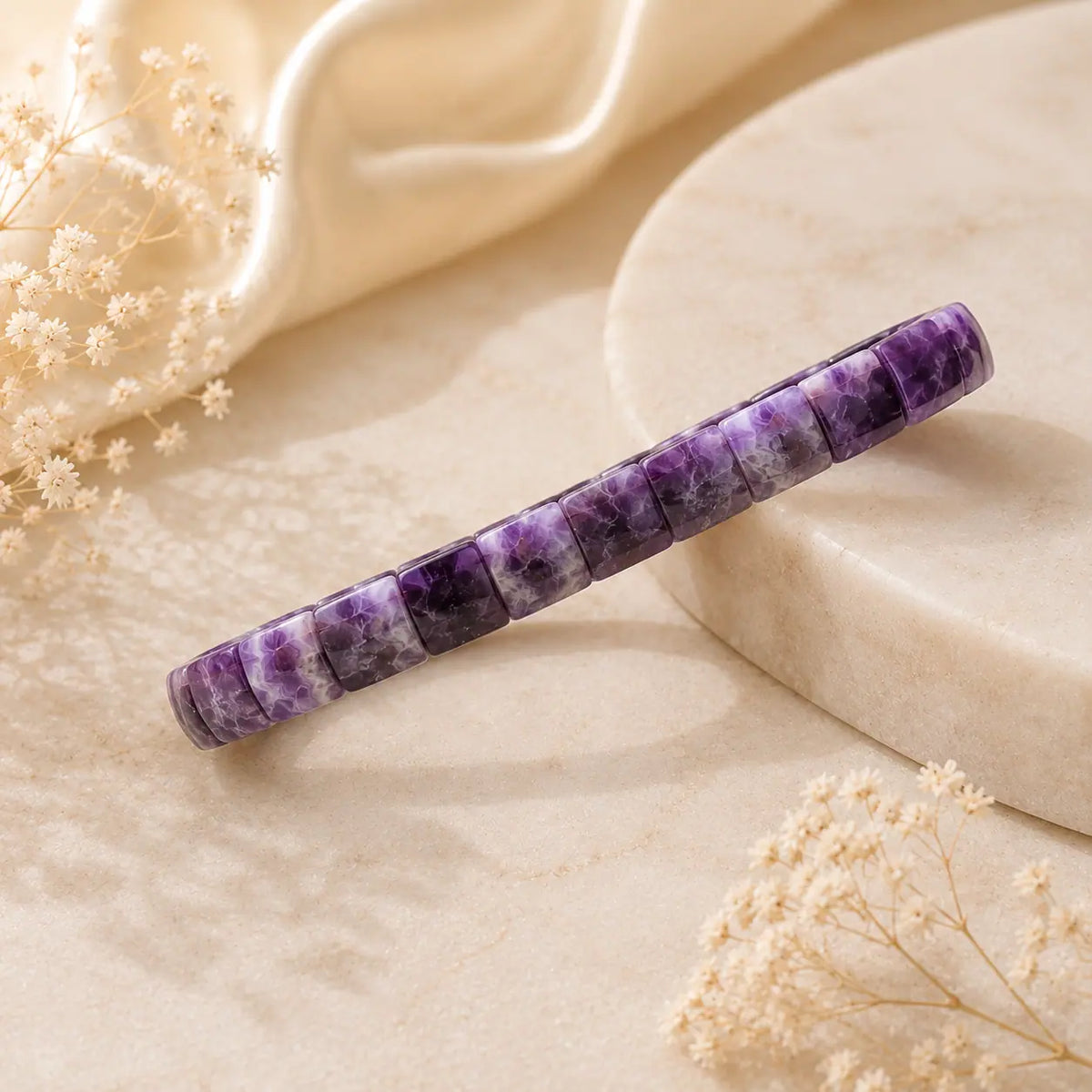 Amethyst Bracelet (Pyramid-Cut)