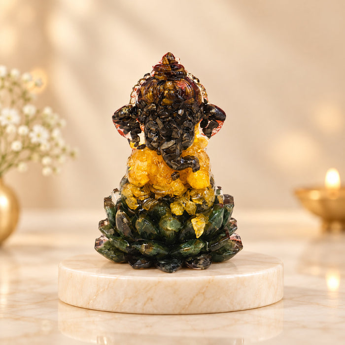 Money Magnet Crystal Ganesha