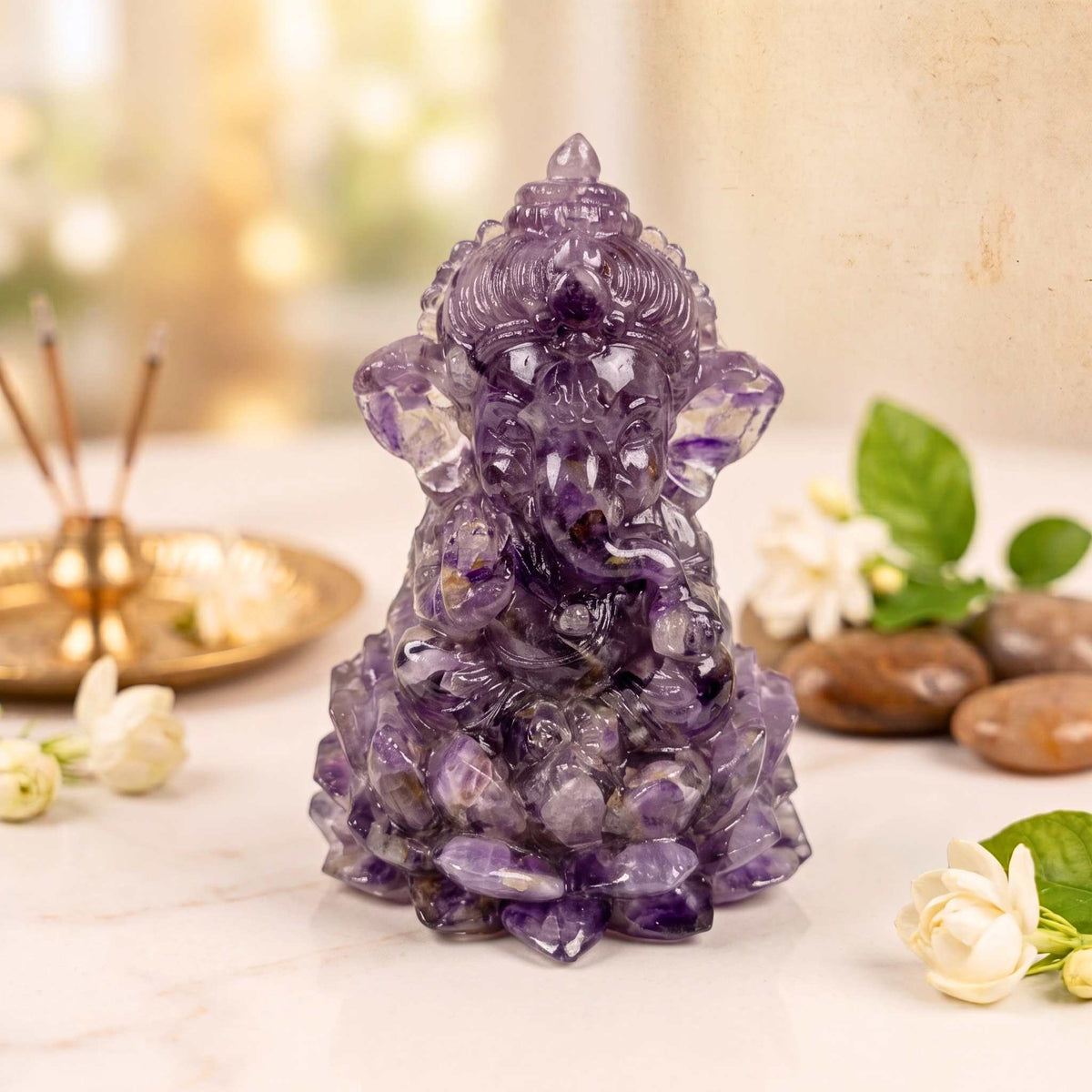 Amethyst Crystal Ganesha