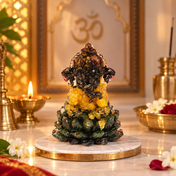 Money Magnet Crystal Ganesha
