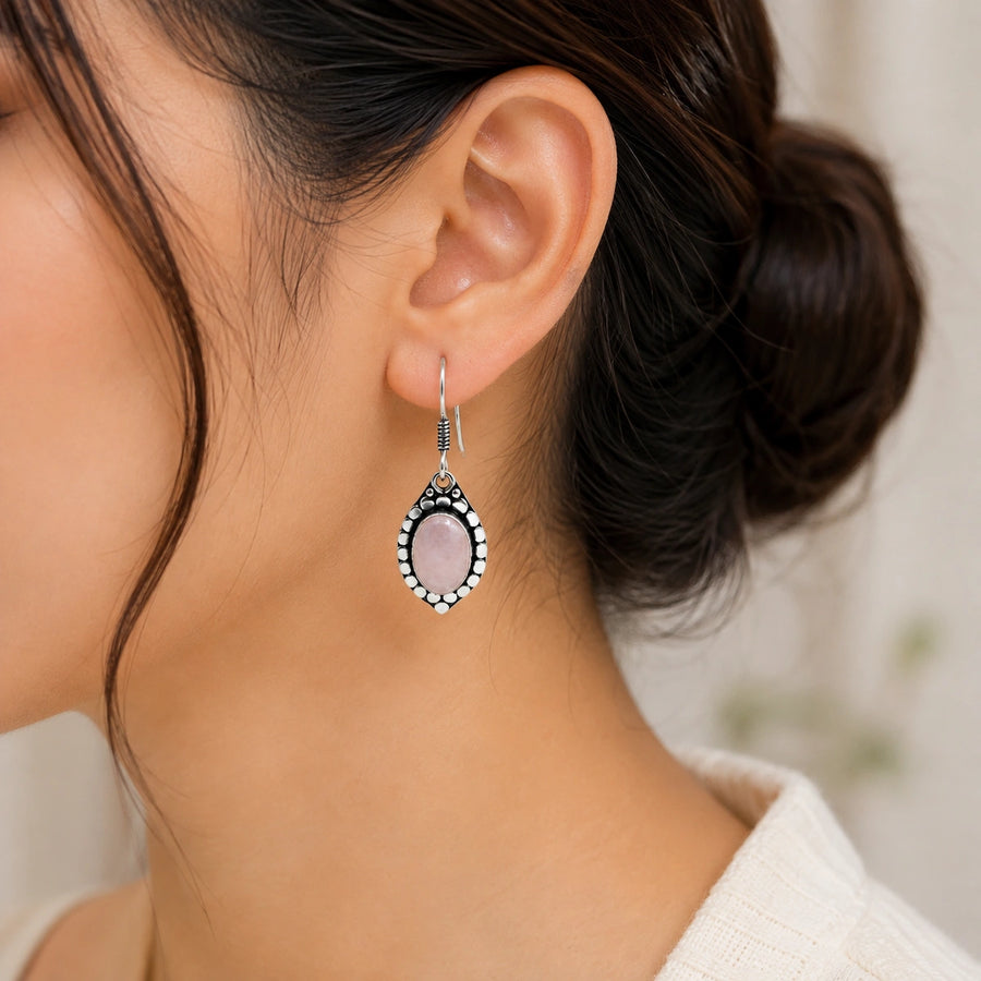 Rose Quartz Earring