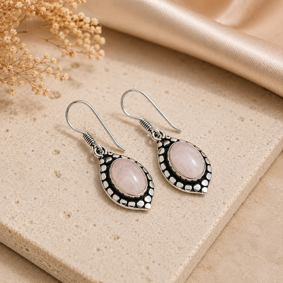 Rose Quartz Earring
