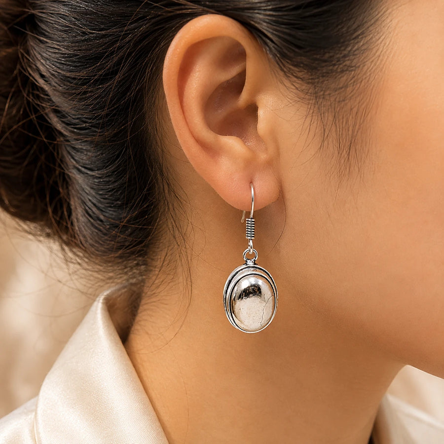 Pyrite Earring