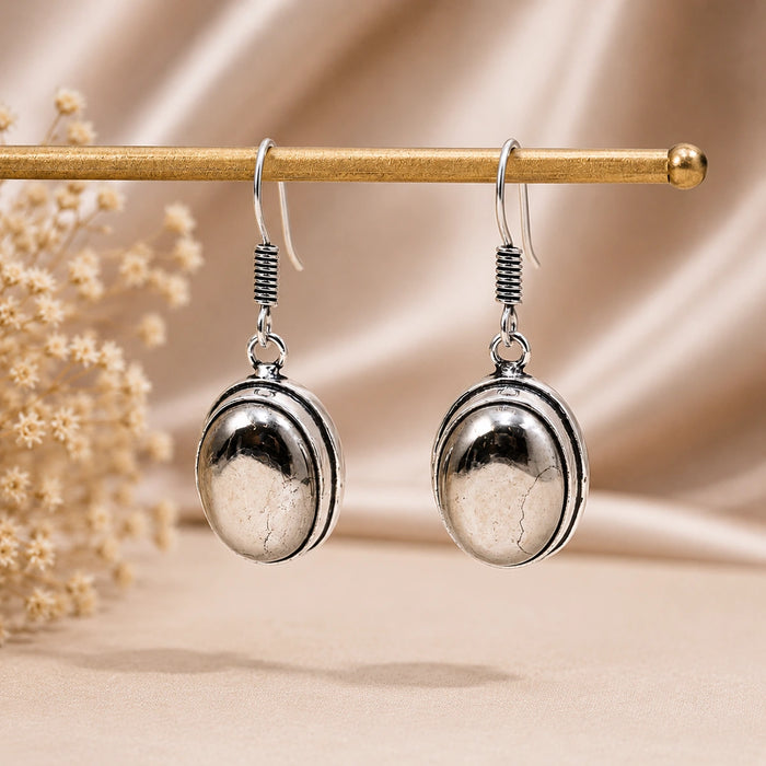 Pyrite Earring