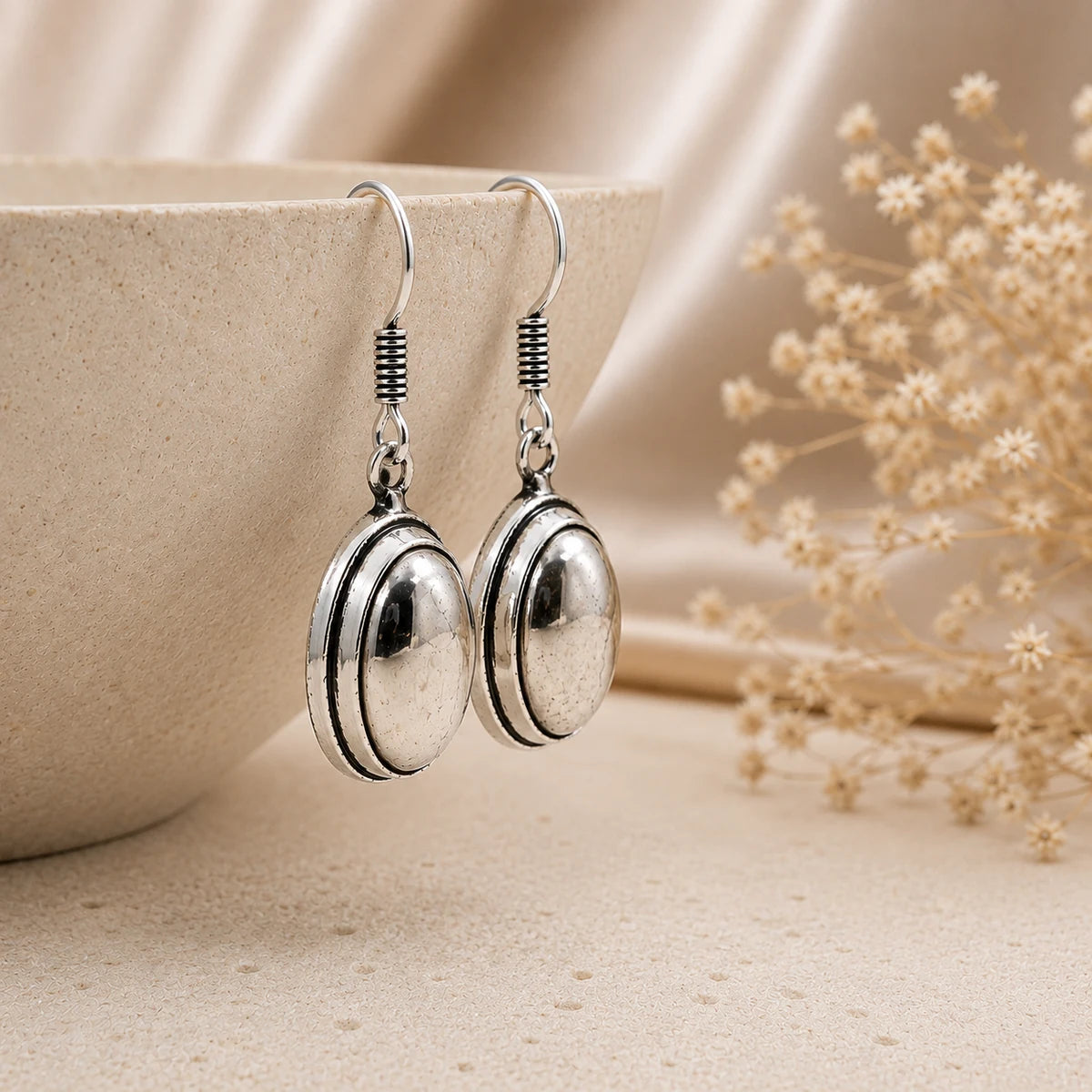 Pyrite Earring