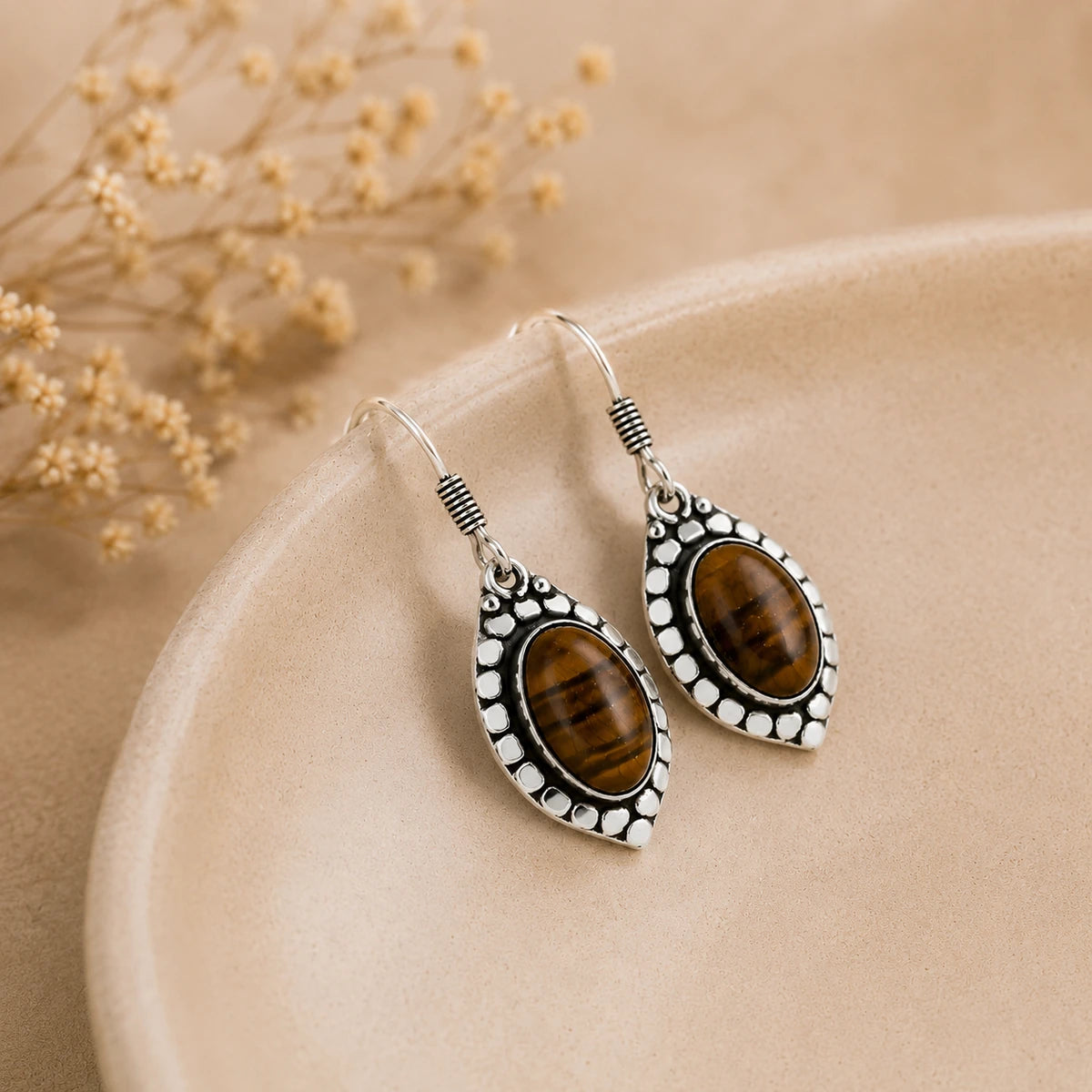 Tiger’s Eye Earring