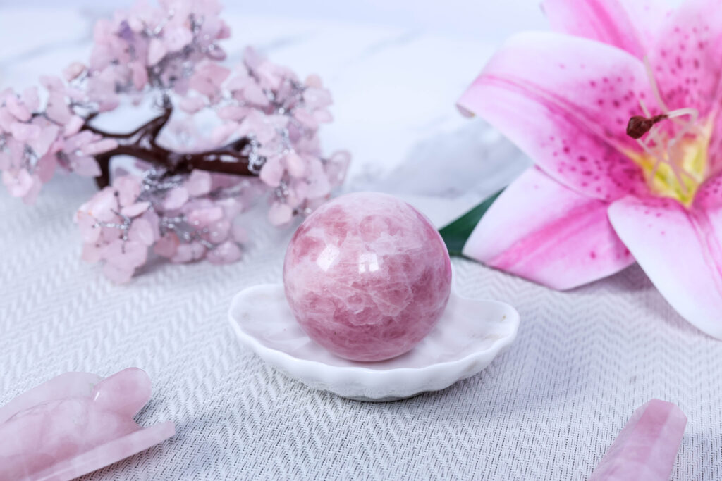 Rose Quartz Ball – image 1