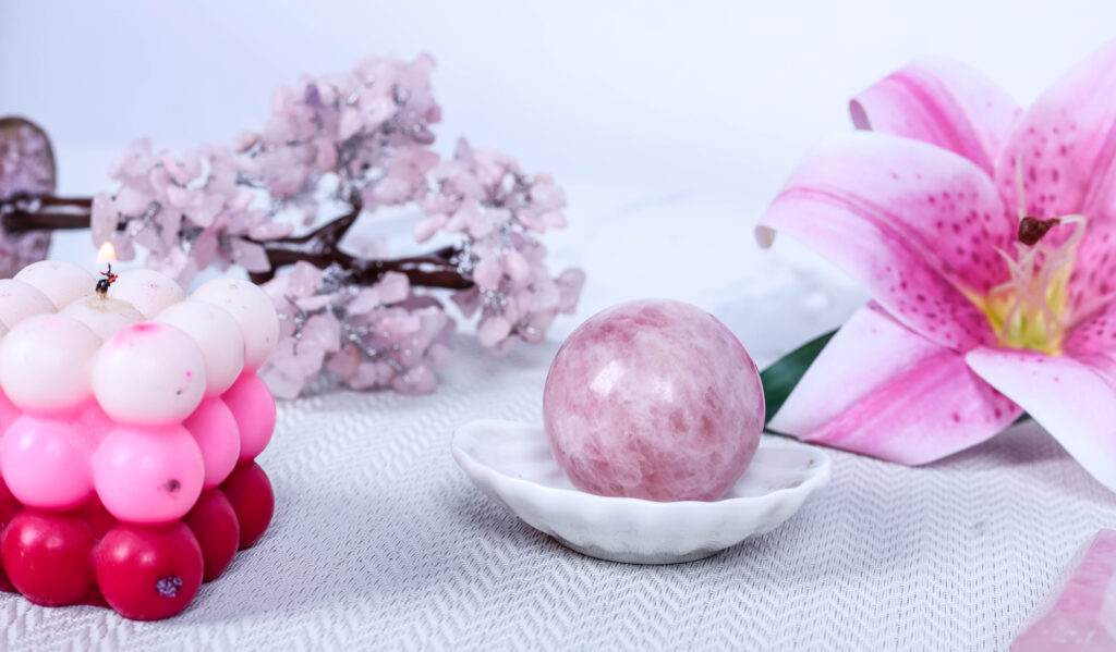 Rose Quartz Ball – image 3