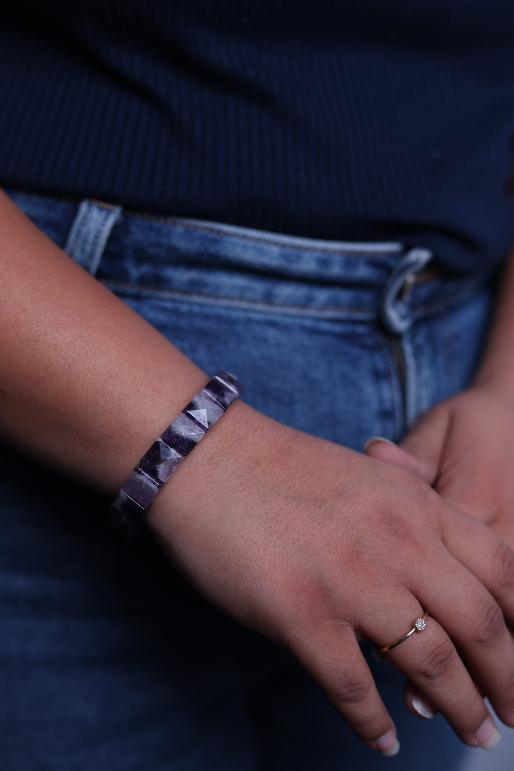 Amethyst Bracelet (Pyramid-Cut) - Image 2