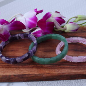 Triple Care Bracelet( Love, Care, Health)Pyramid-Cut