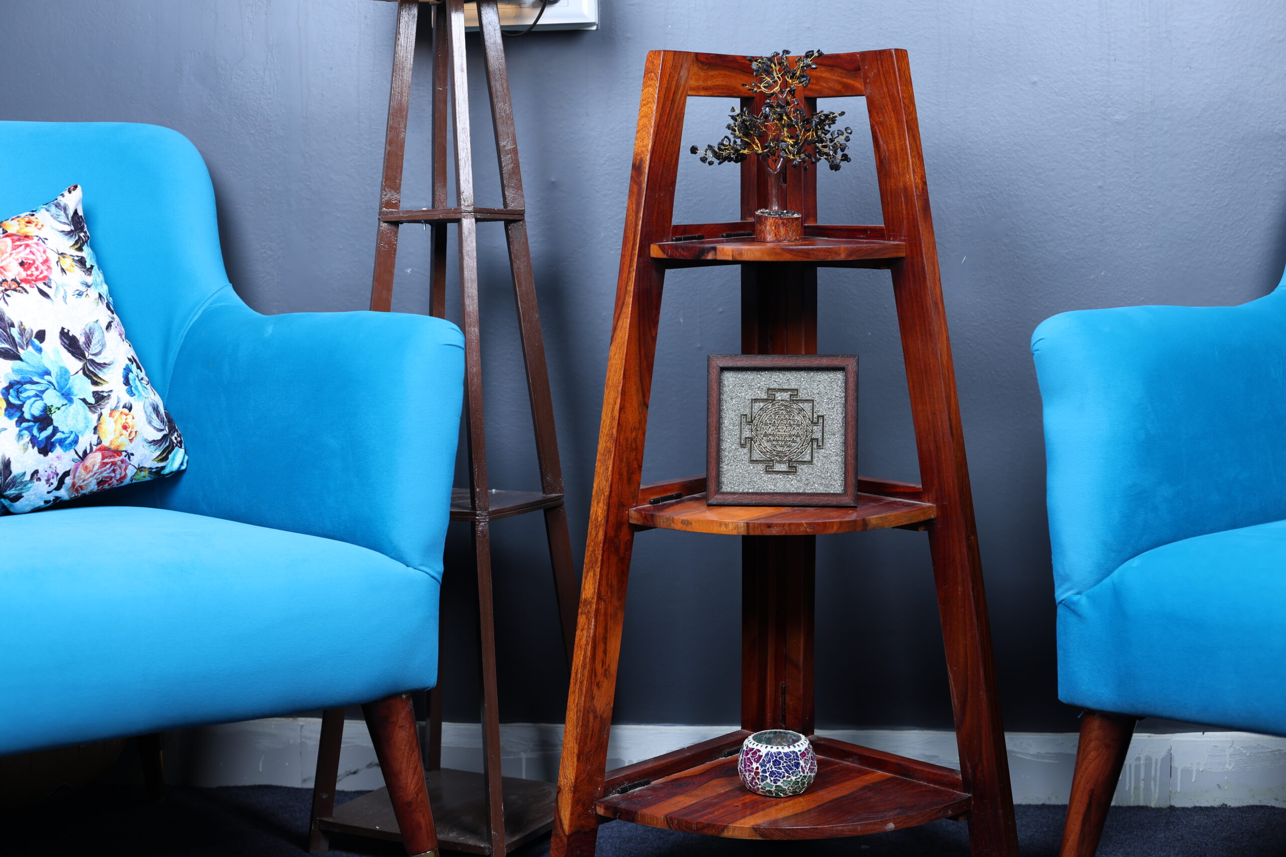 Pyrite Dust Frame with Sri Yantra - Image 3