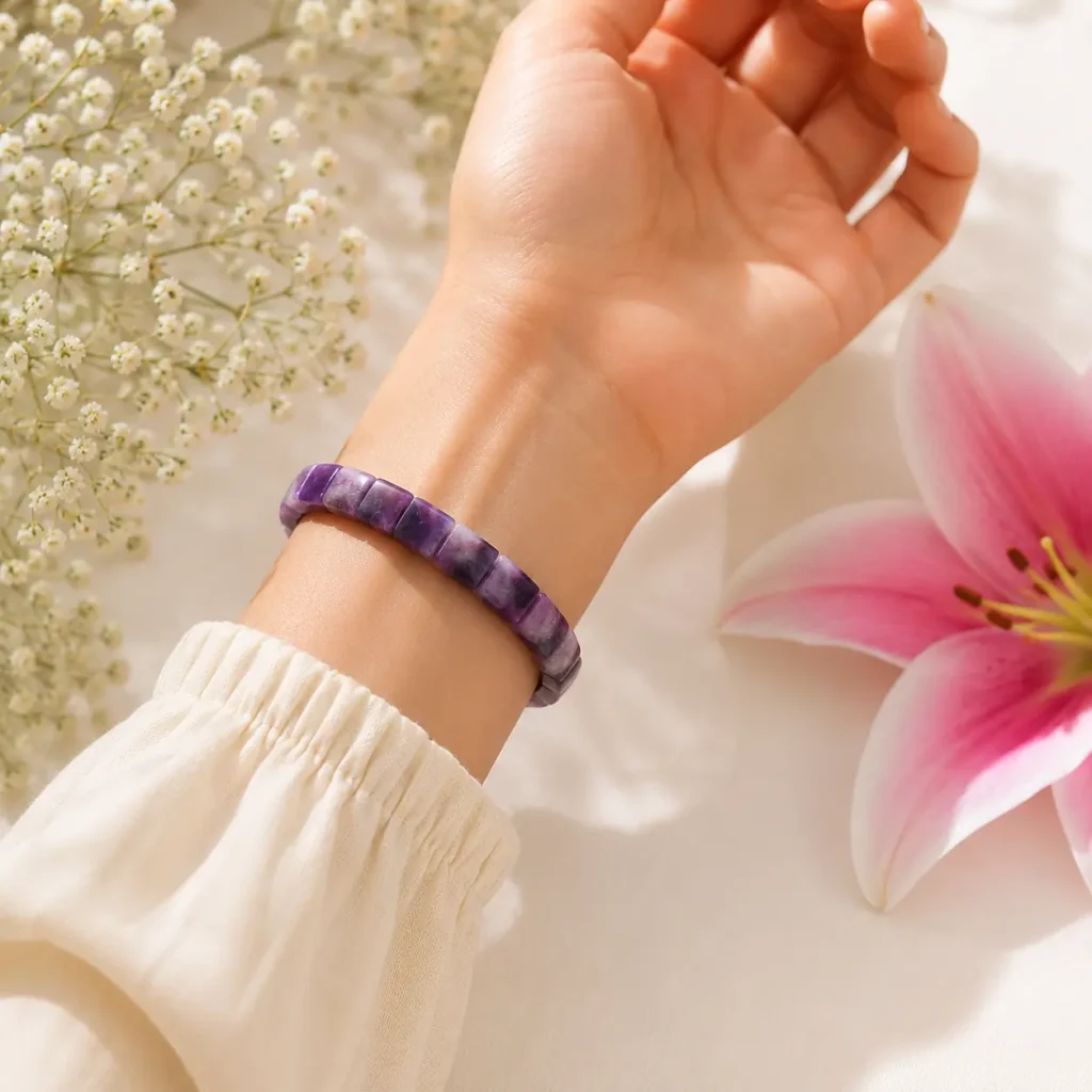 Amethyst Bracelet (Pyramid-Cut) – image 1