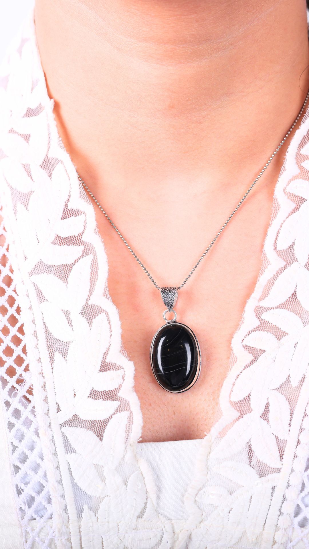 Black Obsidian Pendant