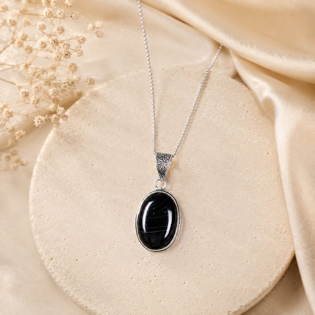 Black Obsidian Pendant – image 3