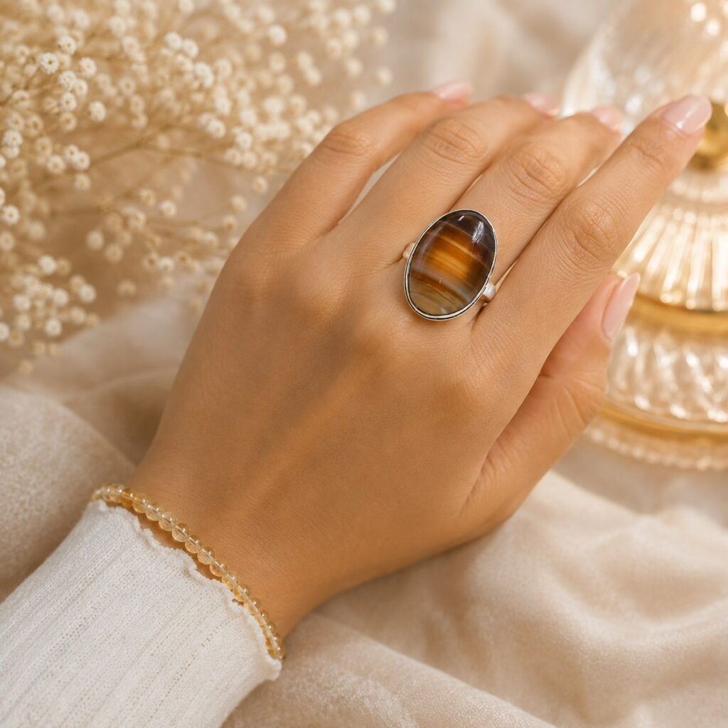 Tiger's Eye Ring – image 1