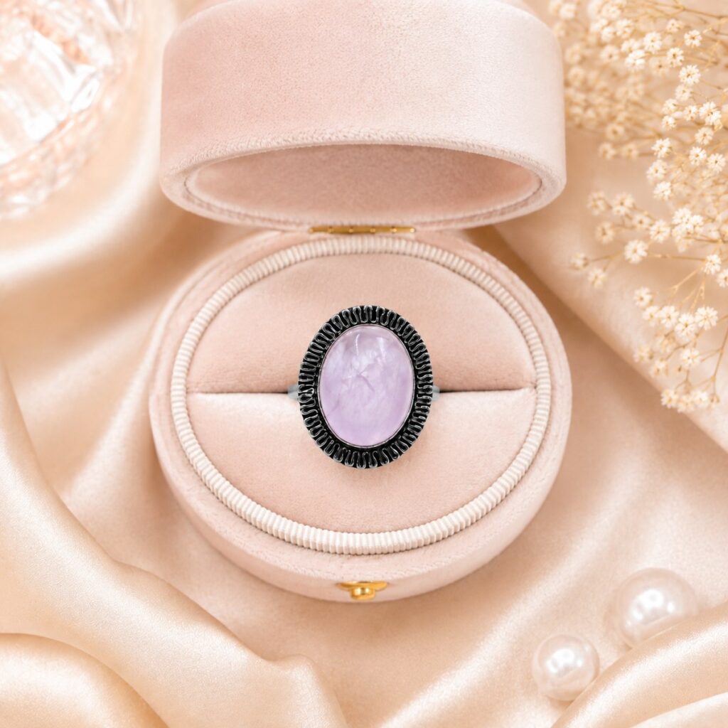 Rose Quartz Ring – image 2