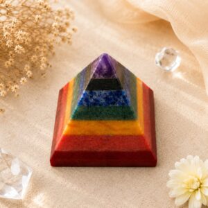 Seven Chakra Stone Pyramid