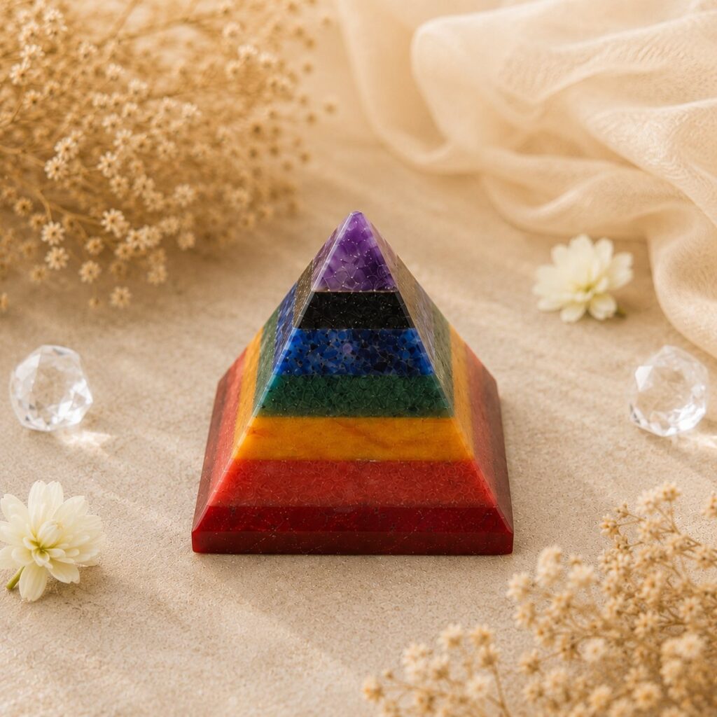 Seven Chakra Stone Pyramid – image 2