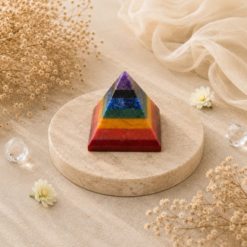 Seven Chakra Stone Pyramid – image 3