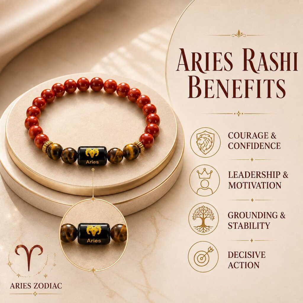 Aries Zodiac Bracelet (मेष राशि) – image 3