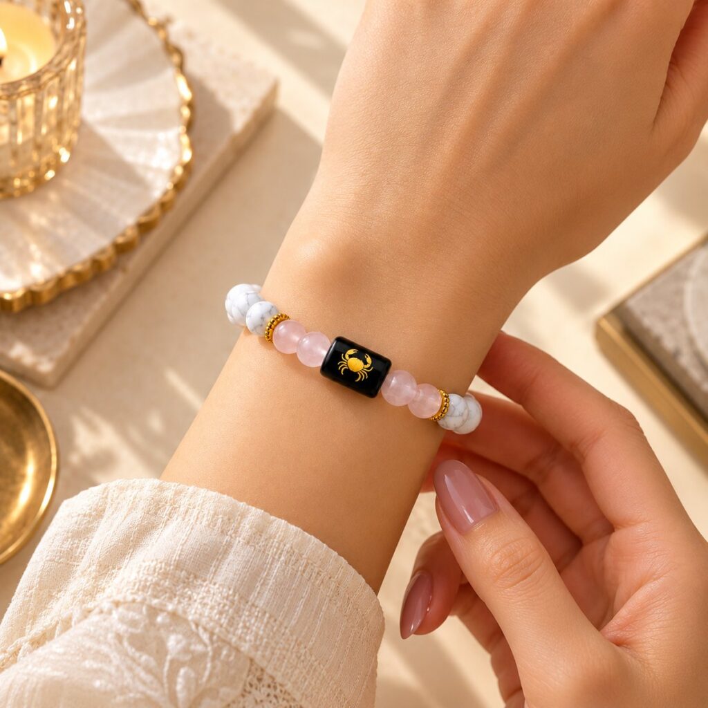 Cancer Zodiac Bracelet (कर्क राशि) – image 1