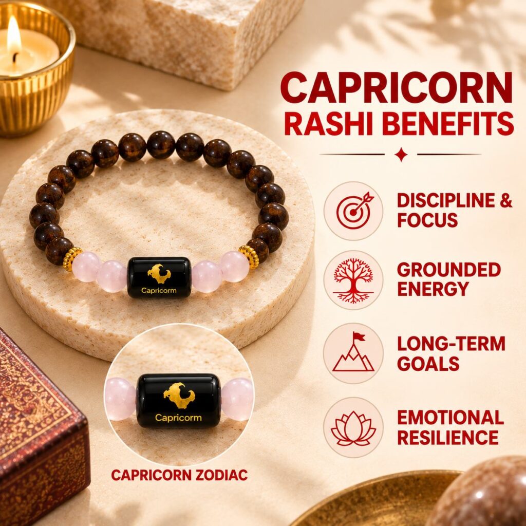 Capricorn Zodiac Bracelet (मकर राशि) – image 2