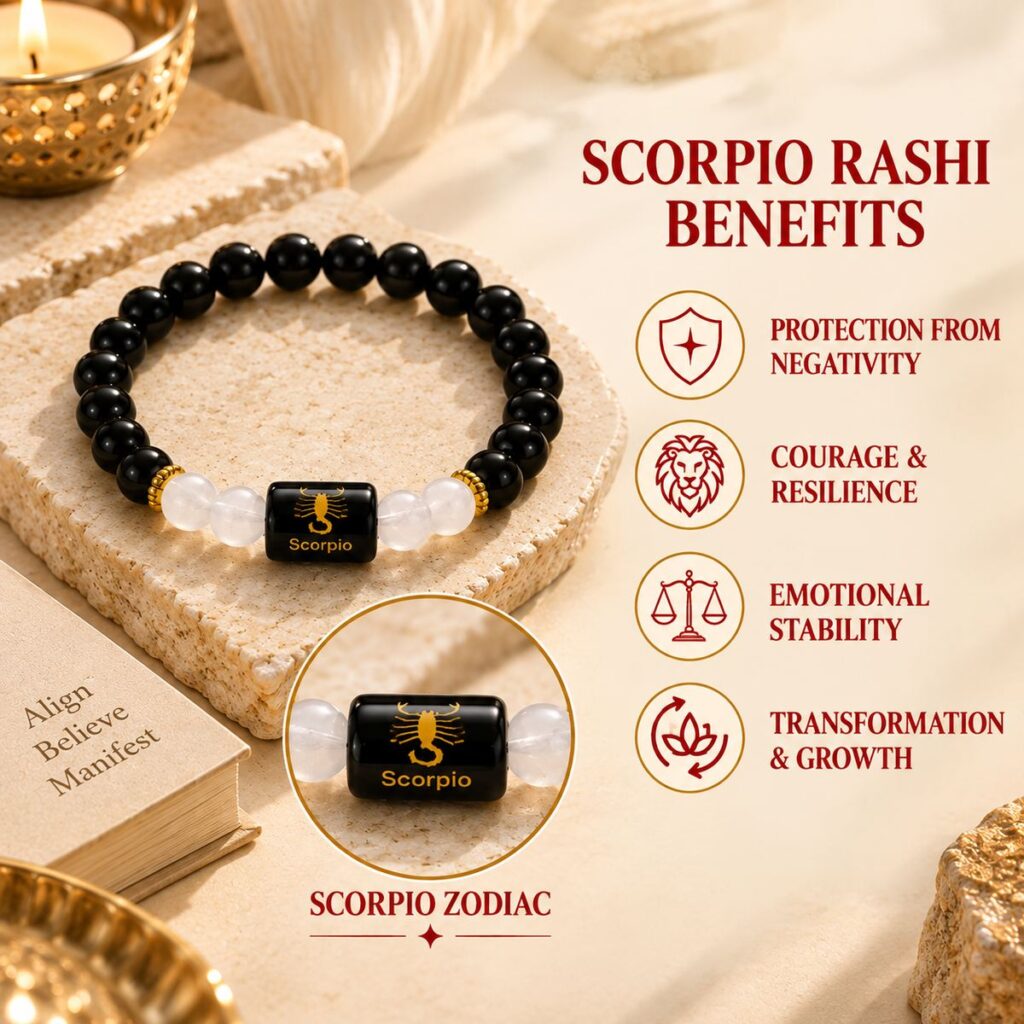 Scorpio Zodiac Bracelet (वृश्चिक राशि) – image 1